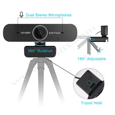 80 USB компьютера градусов автофокуса веб-камеры полного HD 1080P 60FPS