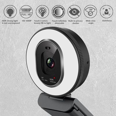 Веб-камера света кольца цвета камер FHD 3 прямого вещания FaceTime AF