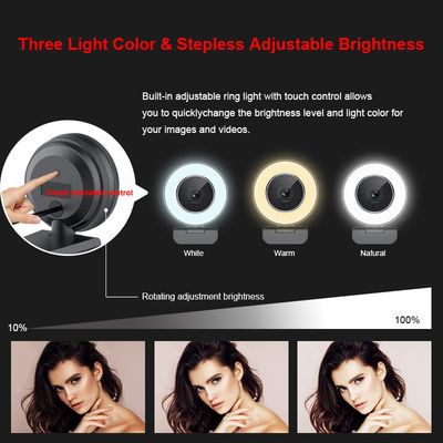 Профессиональный течь автофокус AF веб-камеры 2k/веб-камера MF Ringlight
