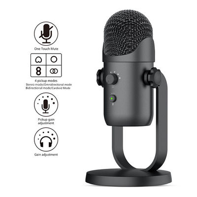 Текл конденсатор Mic, микрофон USB 48Khz Podcast рабочим столом записывая